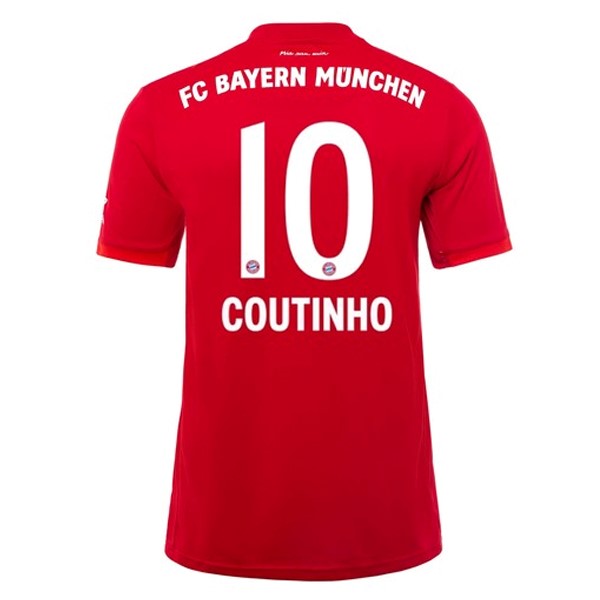 Camiseta Bayern Munich NO.10 Coutinho 1ª Kit 2019 2020 Rojo